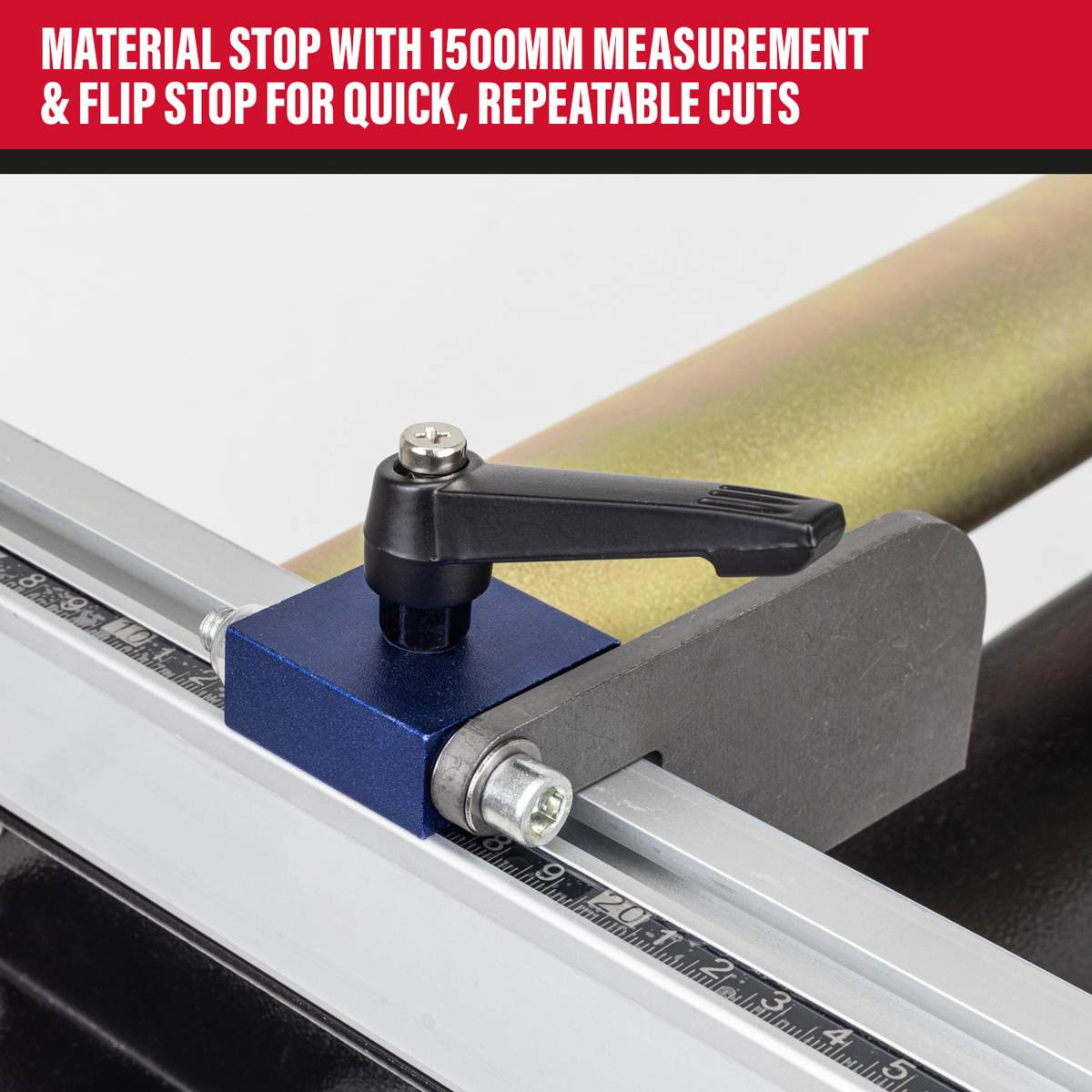 SIP Adjustable Roller Stand Table 1500x400mm 400kg